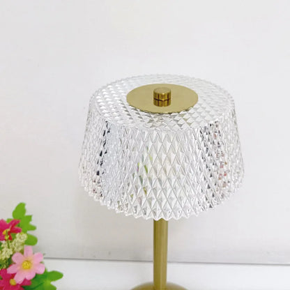 Lampe de table cristal portable hospitality design