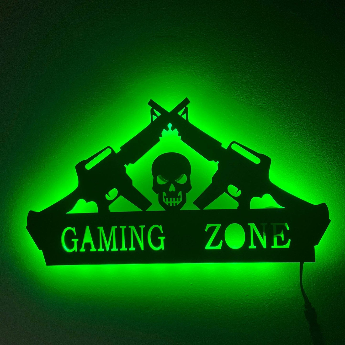 Neon Gaming Zone : Enseigne néon LED en acrylique avec Silhouette personnalisée, plaques murales, cadeau d'anniversaire Cool, lampe d'art nocturne RGB - myledly