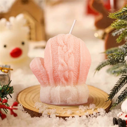 BOUGIE GANTS DE NOËL - Bougie Parfumée Cire de Soja