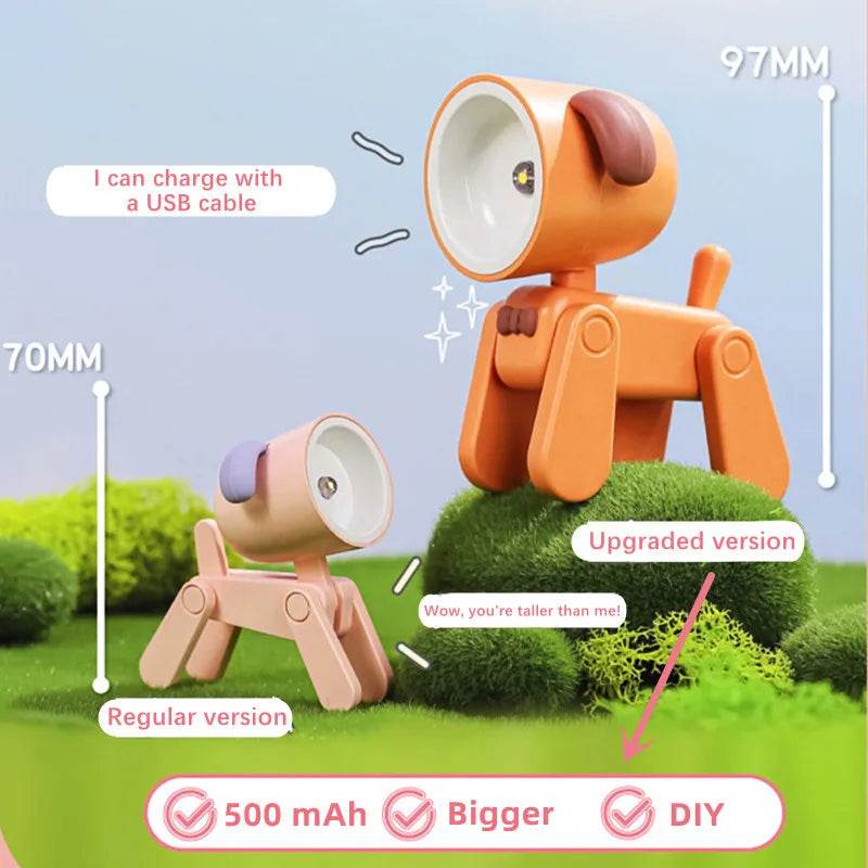 Petty Led : Mini veilleuse USB Rechargeable, lampe de Table, dessin animé, ornement de bureau, dortoir, chambre à coucher, lumière ambiante, cadeaux de vacances pour enfants, nouvelle collection - myledly