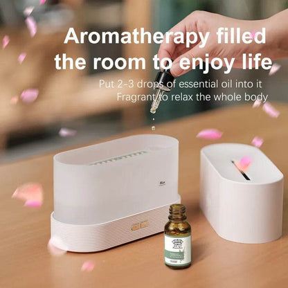 Humidificateur Portable à brume fraîche Led Usb, changement de couleur, humidificateur à flamme et arôme, diffuseur d'huile essentielle et d'arôme - myledly