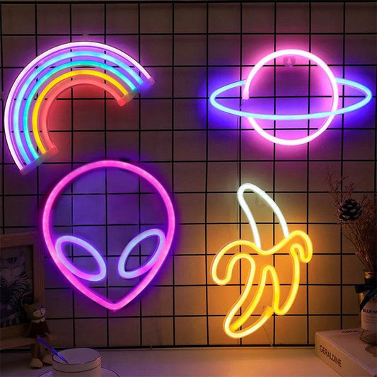 LED Neon Alien Décoration Murale De Chambre ou Bureau - myledly