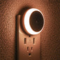 Sensor Led : LED veilleuse intelligente capteur de nuit prise ronde mur lampe de nuit salle de bain maison cuisine couloir escalier chambre veilleuse - myledly