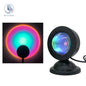 Sunset Lamp : Projecteur LED veilleuse 16 couleurs projecteur lumière arc-en-ciel atmosphère maison chambre fond décoration murale - myledly