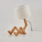 Lampe de bureau en bois naturel