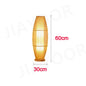 Lampadaire design bambou naturel - vue latérale construction robuste