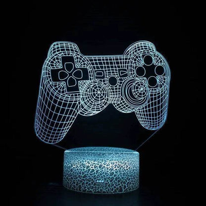 3D LED : Lampe RGB pour salle de jeu, configuration de jeu, veilleuse alimentée par USB, lampe de Table pour décoration de chambre à coucher, lumières de noël - myledly