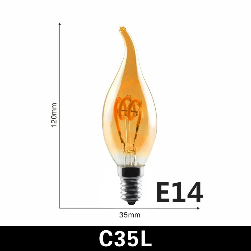 Ampoule Spiralglüh LED filament spirale - ampoule vintage rétro Edison