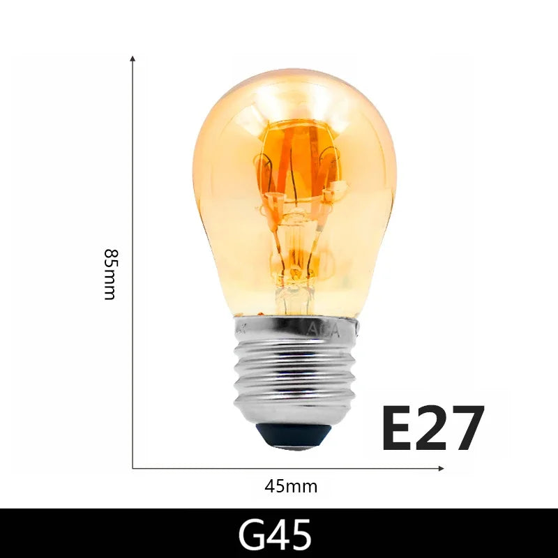 Ampoule Spiralglüh LED filament spirale - ampoule vintage rétro Edison