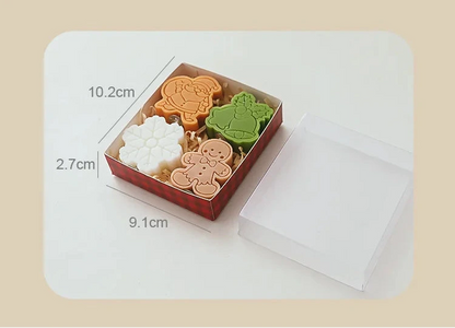 Bougie Bonhomme Noël cire soja - bougie aromathérapie poire freesia