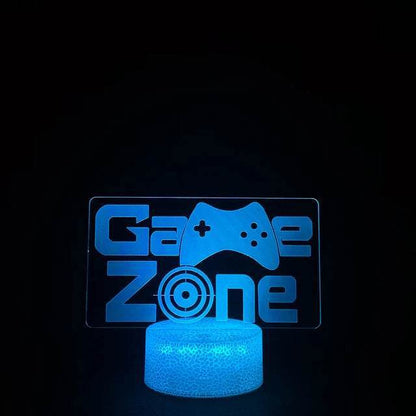 3D LED : Lampe RGB pour salle de jeu, configuration de jeu, veilleuse alimentée par USB, lampe de Table pour décoration de chambre à coucher, lumières de noël - myledly