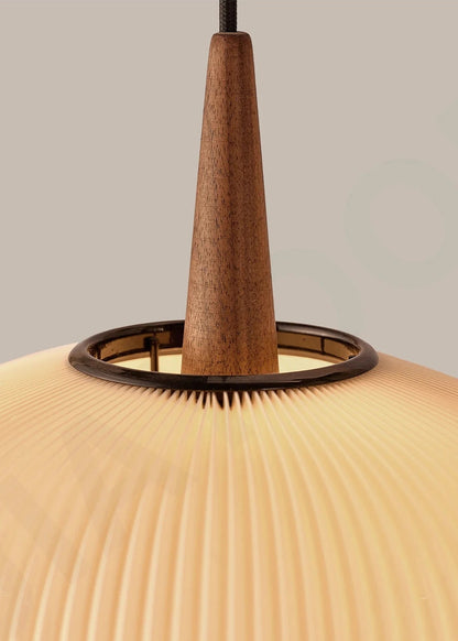Lampadaire zen bois naturel - ambiance apaisante restaurant salon thé