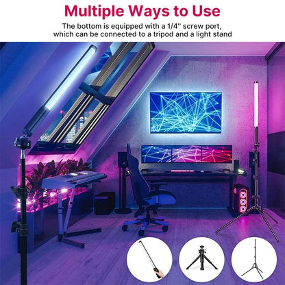 StickLamp : Ulanzi VL119 lampe de poche colorée RGB 19.68 pouces baguette de lumière LED portable CRI 95 + 2500 K-9000 K lampe de Studio de photographie - myledly