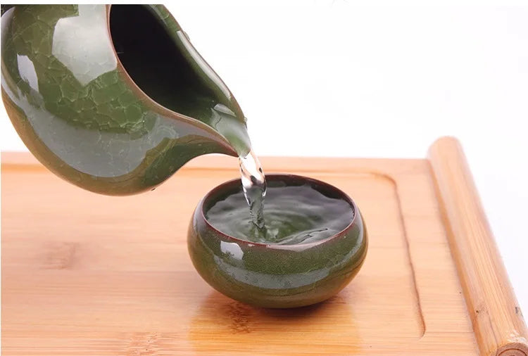 Bougeoir Eisriss céramique craquelé - bougeoir artisanal fait main coloré