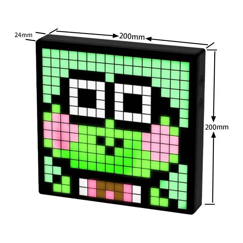 Pixel LED : Pixel affichage veilleuse intelligente APP contrôle écran Programmable bricolage texte Animation cadre Photo veilleuse cadeau décor à la maison - myledly