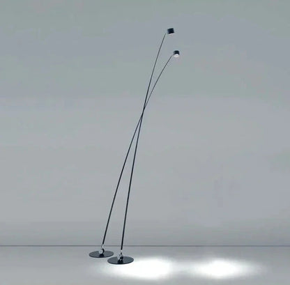 Lampe sur pied design spot LED - détail ajustement angle orientation