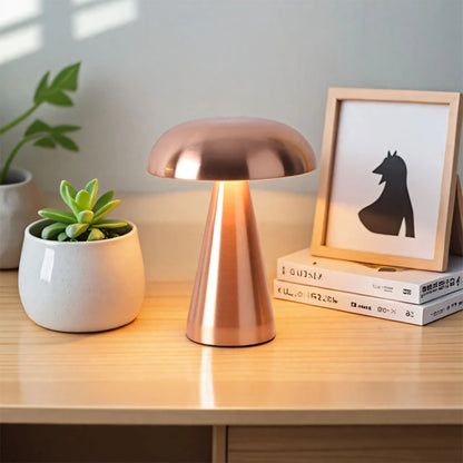 Lampe de chevet champignon - LED tactile rechargeable ambiance cosy