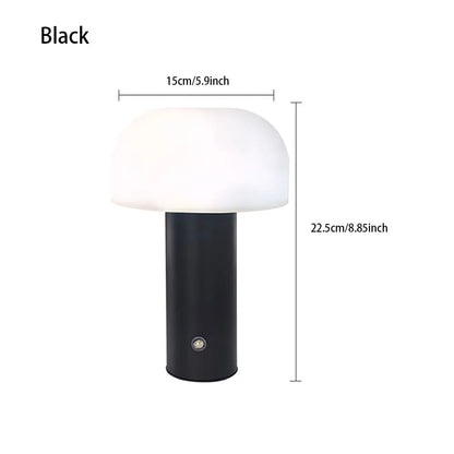  Lampe Pilzlicht champignon LED - lampe table rechargeable tactile 3 couleurs