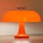 Lampe champignon orange 25cm design - luminaire tendance rechargeable Type-C
