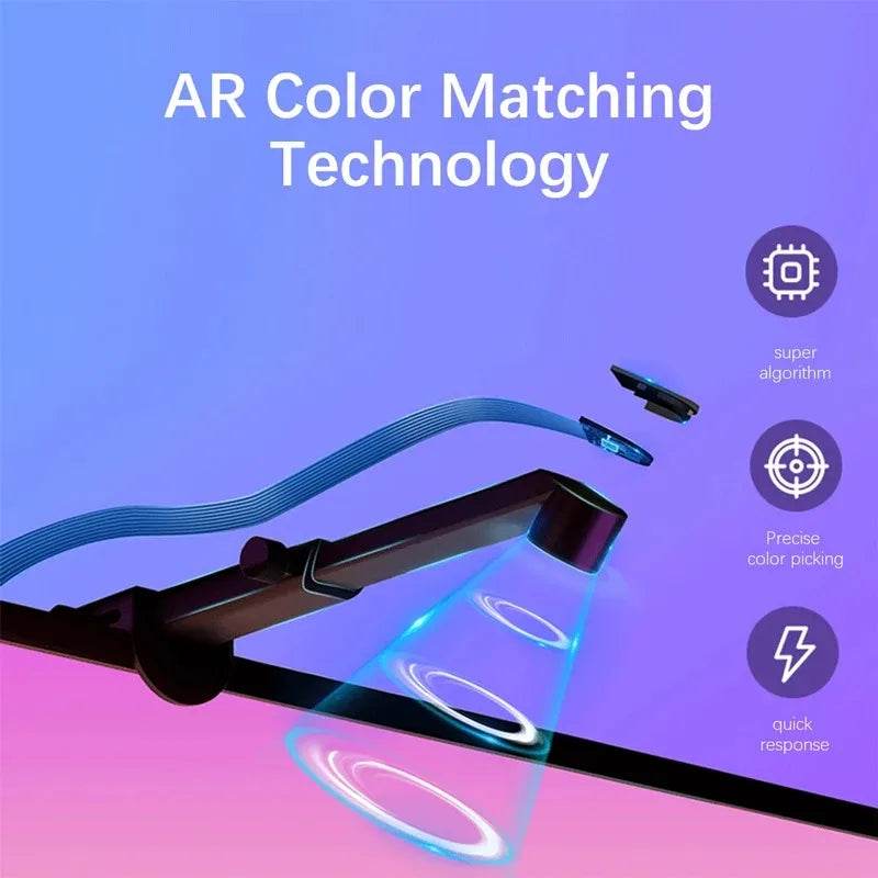 Rétroéclairage LED TV avec capteur de gamme de couleurs AR, bande lumineuse RVB de 12,5 à 16,4 pieds, adaptée aux téléviseurs et moniteurs de 55 à 85 pouces - myledly