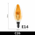 Ampoule Spiralglüh LED filament spirale - ampoule vintage rétro Edison