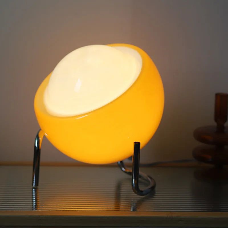Lampe Glasei verre Bauhaus - lampe table médiéval nordique LED rétro