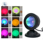 Sunset Lamp : Projecteur LED veilleuse 16 couleurs projecteur lumière arc-en-ciel atmosphère maison chambre fond décoration murale - myledly
