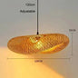 Bamboo Weave suspension tressé - plafonnier bambou vintage artisanal