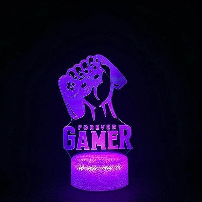 3D LED : Lampe RGB pour salle de jeu, configuration de jeu, veilleuse alimentée par USB, lampe de Table pour décoration de chambre à coucher, lumières de noël - myledly