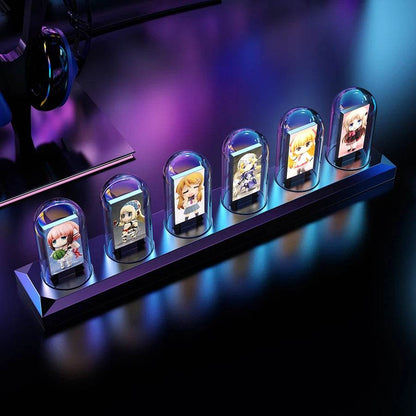 Tube clock : RGB Nixie Tube horloge LED, couleur écran bricolage analogique numérique Tube veilleuses jeu bureau décoration de la maison idée cadeau - myledly