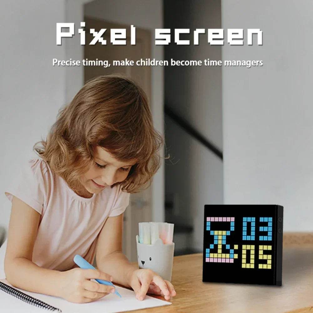 Pixel LED : Pixel affichage veilleuse intelligente APP contrôle écran Programmable bricolage texte Animation cadre Photo veilleuse cadeau décor à la maison - myledly