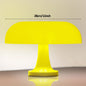 Lampe décorative champignon jaune 28cm - veilleuse LED bohème pour salon