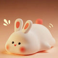 Lapinou Led- Veilleuse en Silicone en forme de lapin mignon, lumière douce, capteur tactile, veilleuse de chevet pour enfants, lumière d'accompagnement pour le sommeil, cadeau de décoration - myledly