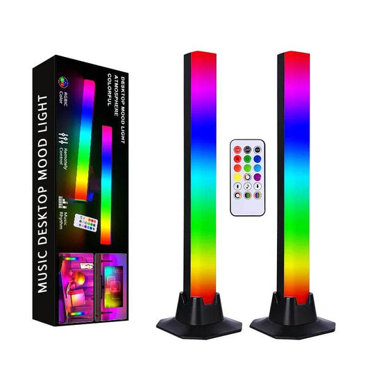 StickBar Led : RGB LED lampadaire de bureau barres lumineuses veilleuse musique rythme atmosphère lumières rétro-éclairage pour jeu TV salle décoration lampe - myledly