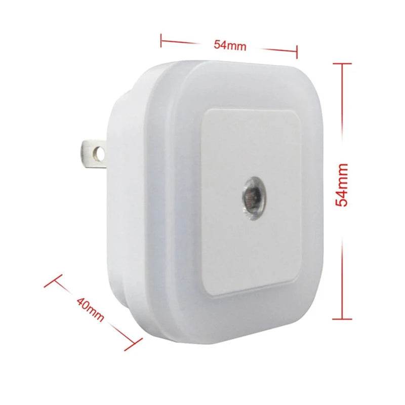 Square Led : Sans fil LED veilleuse capteur éclairage Mini prise ue veilleuses lampe pour chambre d'enfants chambre décoration éclairage - myledly