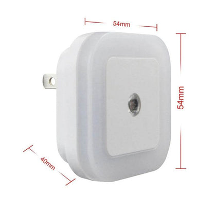 Square Led : Sans fil LED veilleuse capteur éclairage Mini prise ue veilleuses lampe pour chambre d'enfants chambre décoration éclairage - myledly