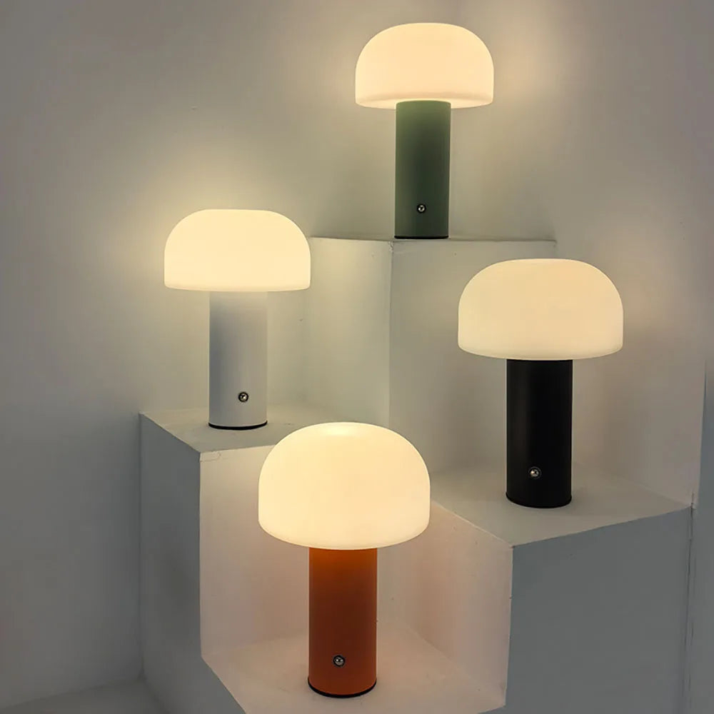  Lampe Pilzlicht champignon LED - lampe table rechargeable tactile 3 couleurs