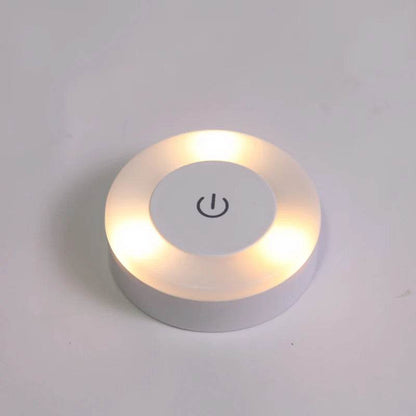Sensitive Led : Mini LED capteur tactile veilleuses USB Rechargeable cuisine chambre Base magnétique applique murale ronde Portable gradation lampe de nuit - myledly