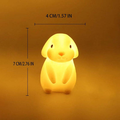 Softy Leds : Veilleuses en silicone chambre décor lumières bouton alimenté par batterie clair de lune dessin animé animaux lampes enfants cadeau lampe décorative - myledly