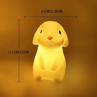 Softy Leds : Veilleuses en silicone chambre décor lumières bouton alimenté par batterie clair de lune dessin animé animaux lampes enfants cadeau lampe décorative - myledly