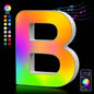 Fivemi Led : Veilleuses Led colorées avec 26 lettres de l'alphabet, application intelligente, bricolage, synchronisation de la musique, signe lumineux, salle de jeu, chambre à coucher, décor de Bar, cadeau - myledly