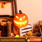 Citrouilles lumineuses Halloween - détail qualité plastique résistant