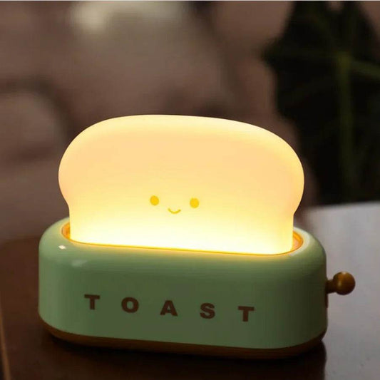 Toasty Led : lumière grille-pain veilleuse créative lampe à LED rechargeable chambre pour cadeau d'anniversaire - myledly