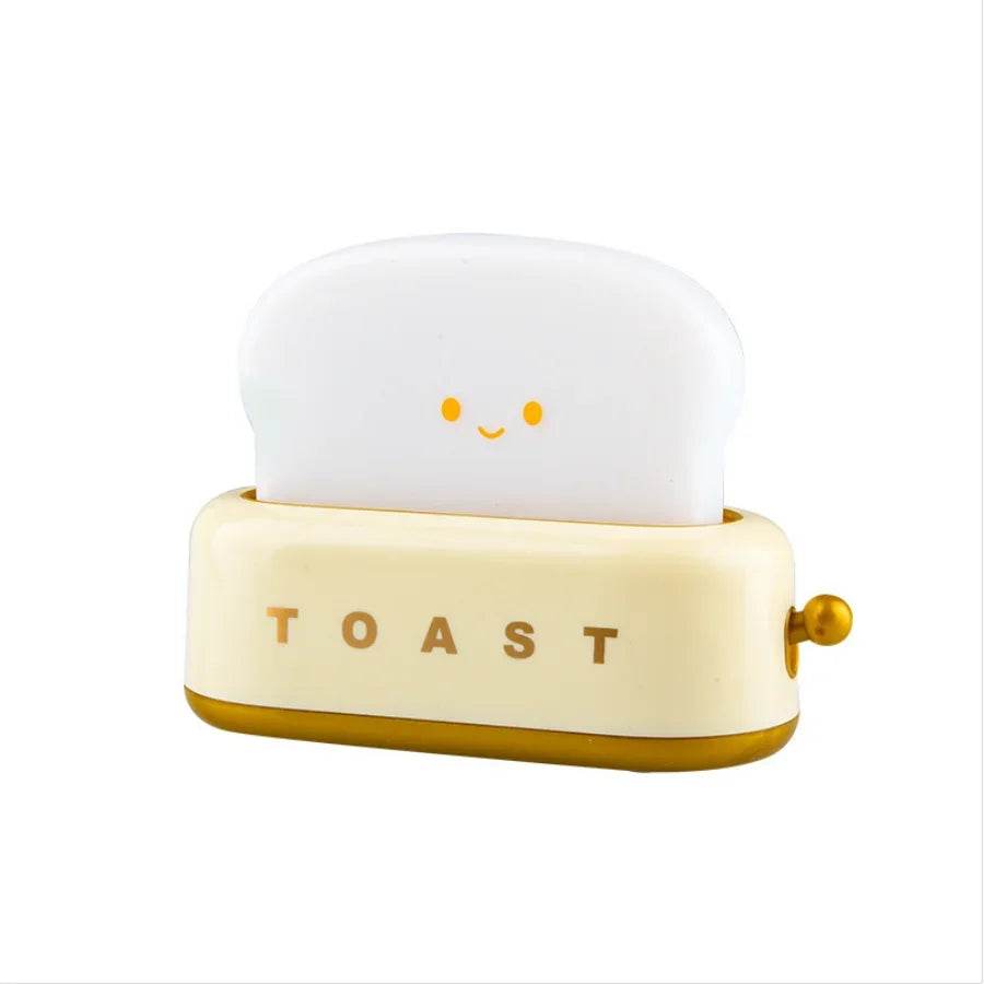 Toasty Led : lumière grille-pain veilleuse créative lampe à LED rechargeable chambre pour cadeau d'anniversaire - myledly
