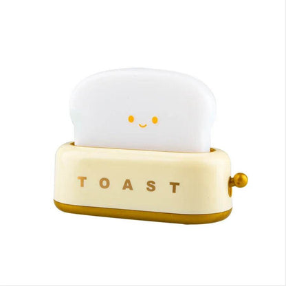 Toasty Led : lumière grille-pain veilleuse créative lampe à LED rechargeable chambre pour cadeau d'anniversaire - myledly