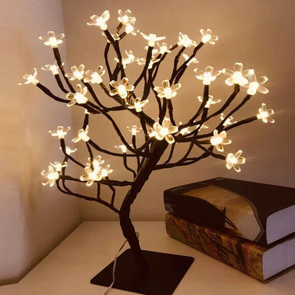 Rose Led : Rose Fleur Lampe de Table USB Arbre De Noël Fée Lumières Veilleuses Maison Fête De Mariage Chambre Décoration Cadeau de Fête des Mères - myledly
