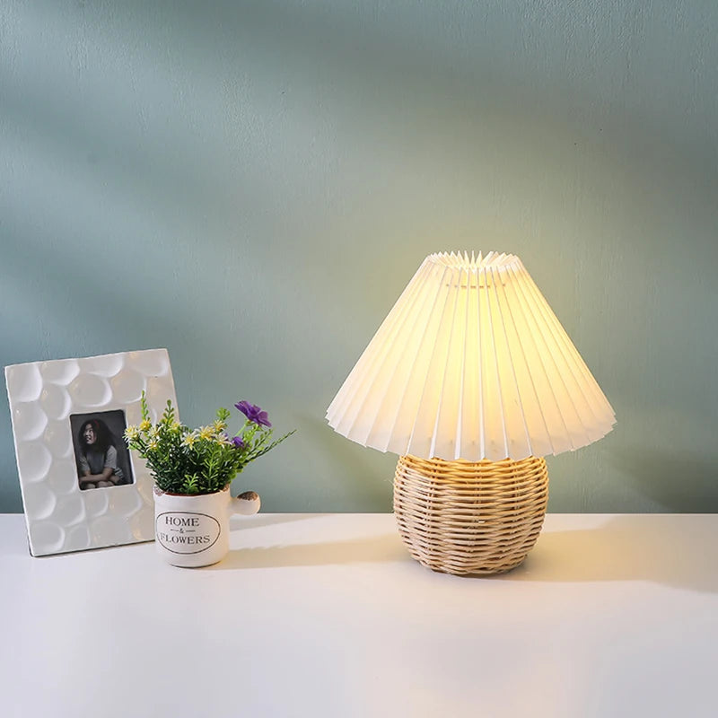 Lampe bohème artisanale tressée - éclairage décoratif pour espace chaleureux