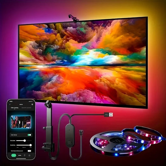 Rétroéclairage TV - Eclairage immersif et réalité augmentée