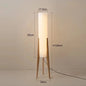 Lampadaire sculptural bois métal décoration professionnelle - couleur hêtre 