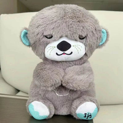 LumiOurs : Poupée en peluche pour bébé, ours respirant, nouveau-né, sommeil apaisant, compagnon de jeu, loutre, jouet pour enfants, musique, compagnon de sommeil, son et lumière, jouet cadeau - myledly